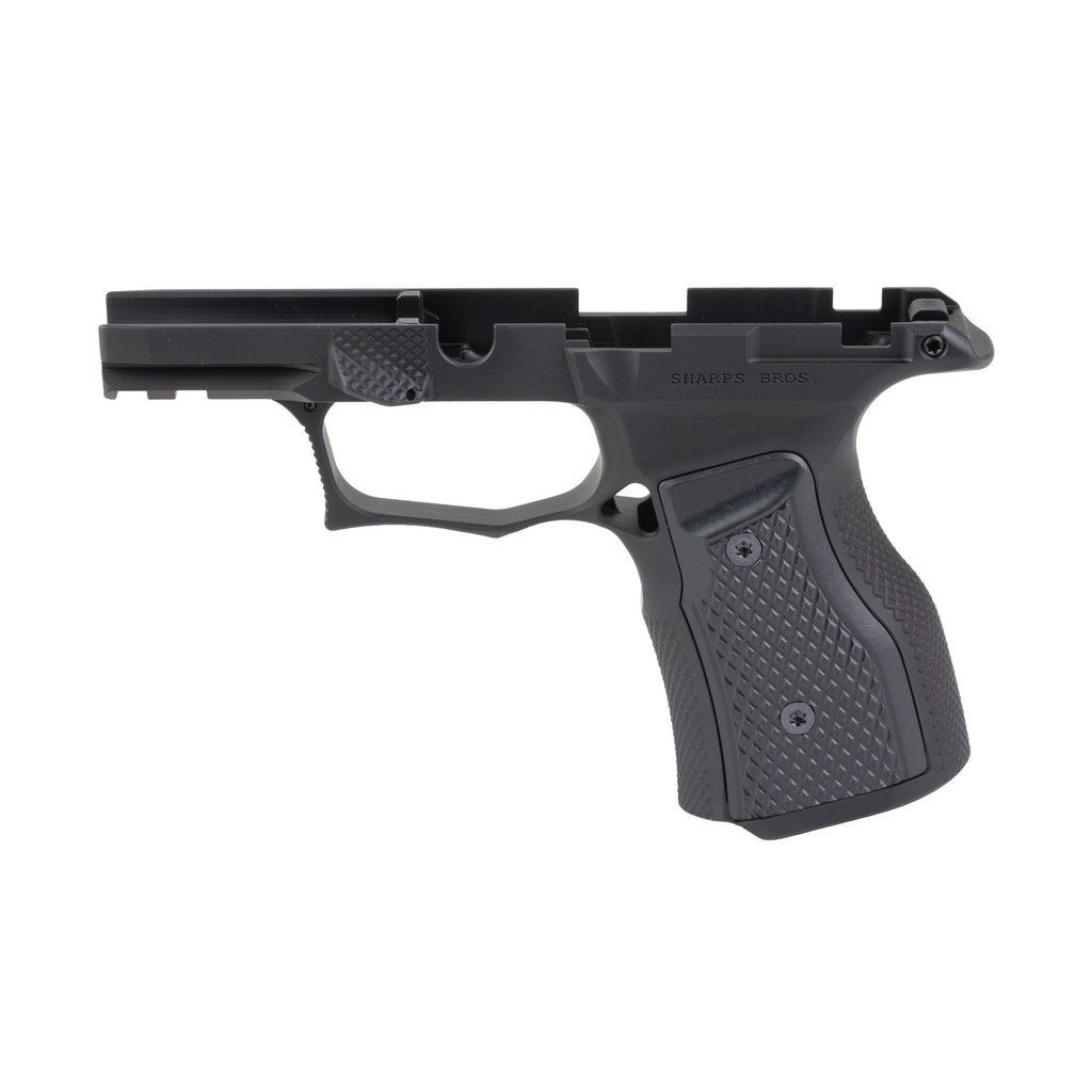 Sharps Bros. Gen 3 Grip Module for Sig P365 X/XL – Black with Black Grip Panels
