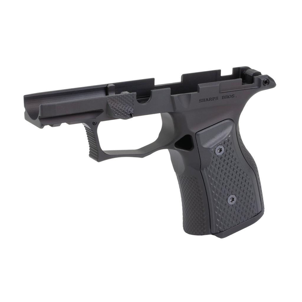 Sharps Bros. Gen 3 Grip Module for Sig P365 X/XL – Black with Black Grip Panels