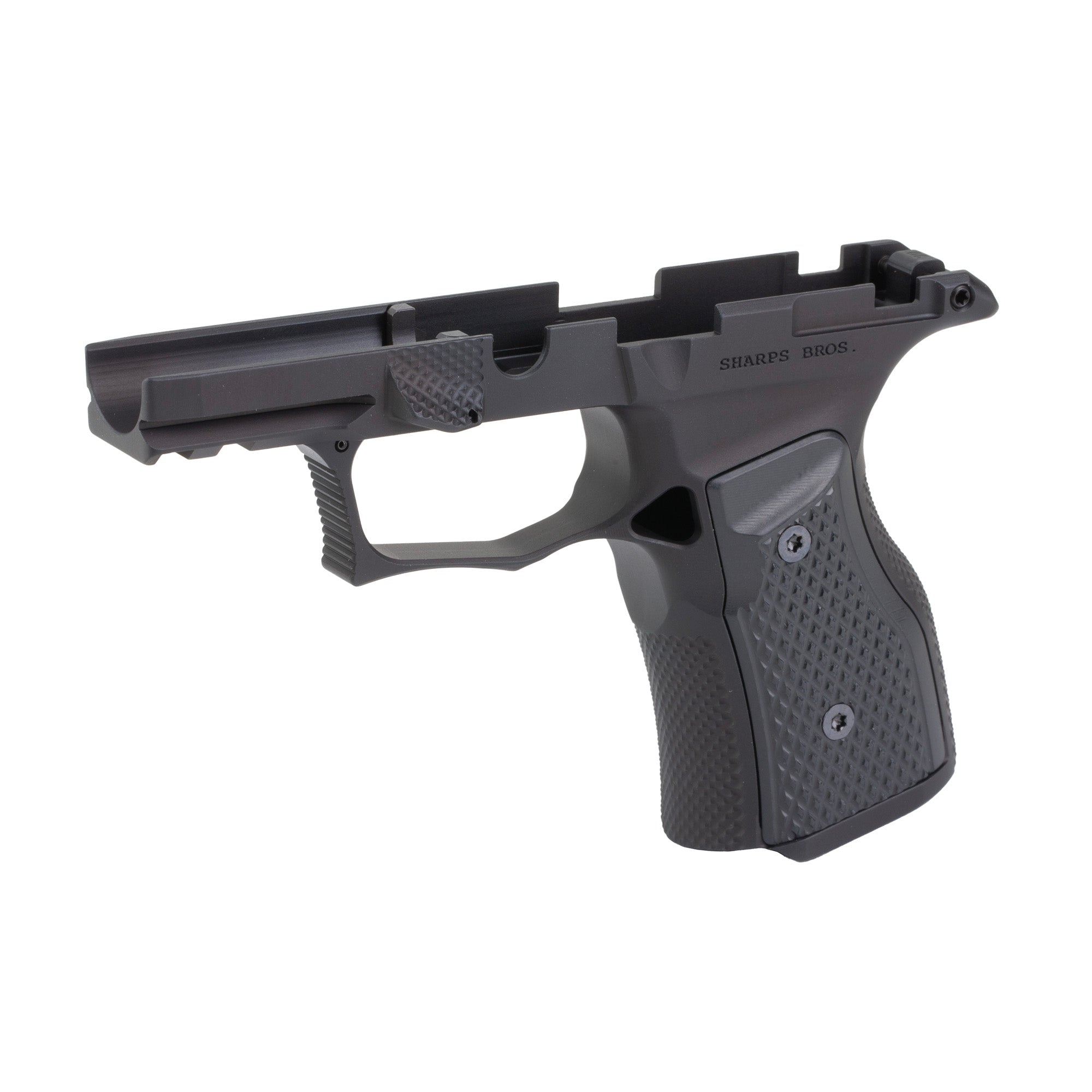 Sharps Bros. Gen 3 Grip Module for Sig P365 X/XL – Black with Black Grip Panels