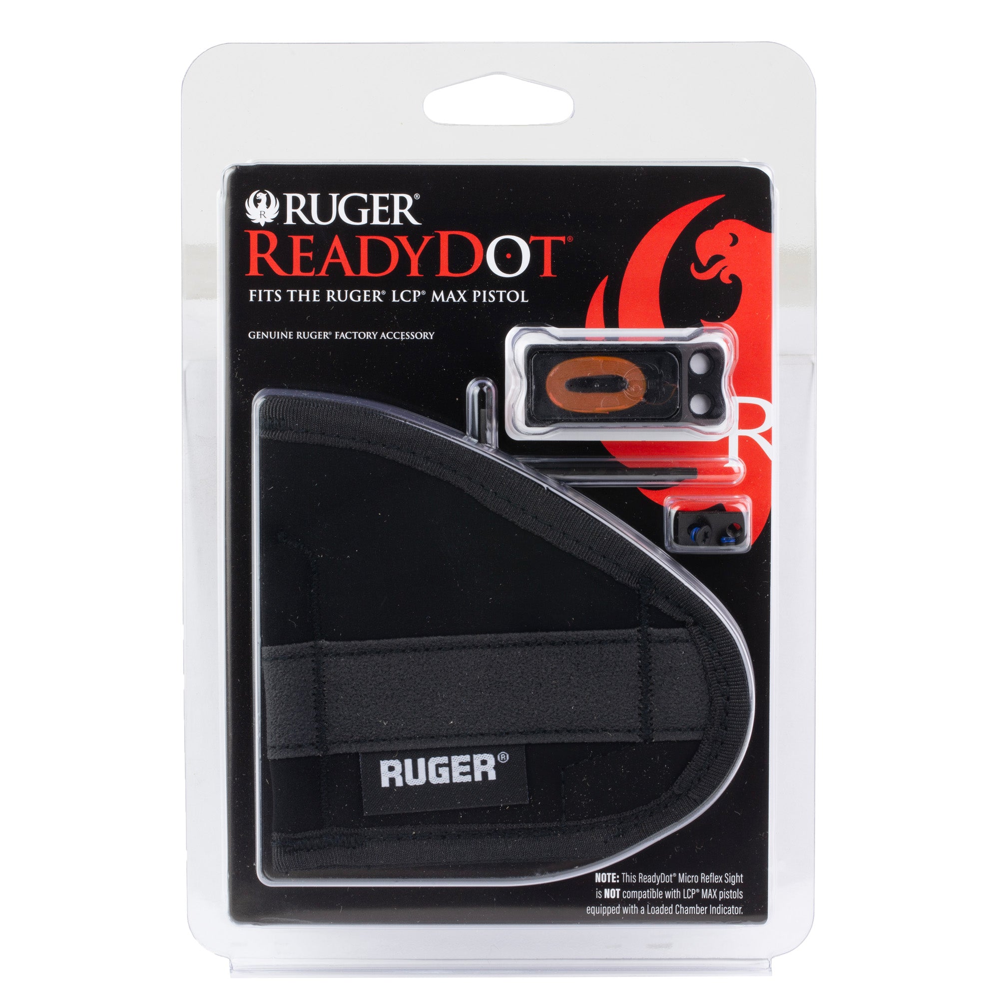Ruger Readydot Reflex Sight for LCP Max – Compact Micro Red Dot with Battery-Free Illumination