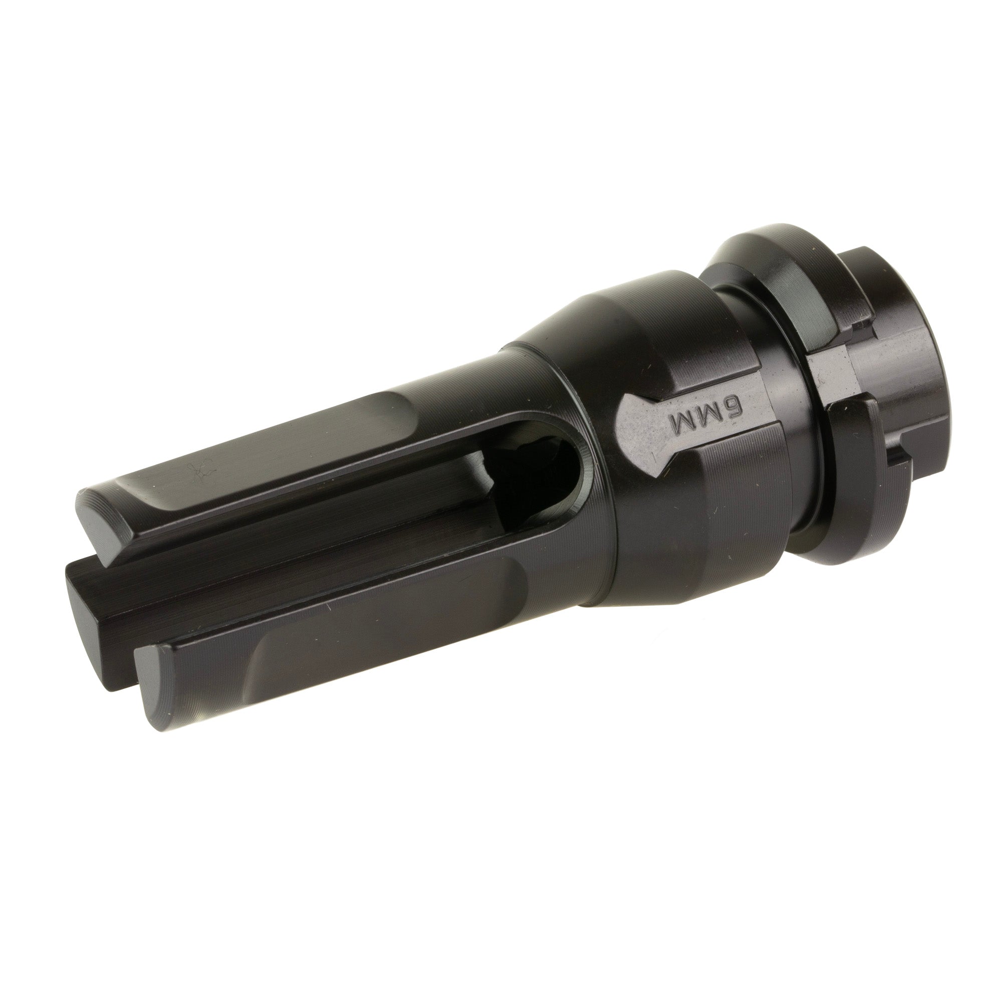 Dead Air Armament KeyMo GOV Flash Hider for 6mm Rifles, 1/2x28 Thread, Black Finish