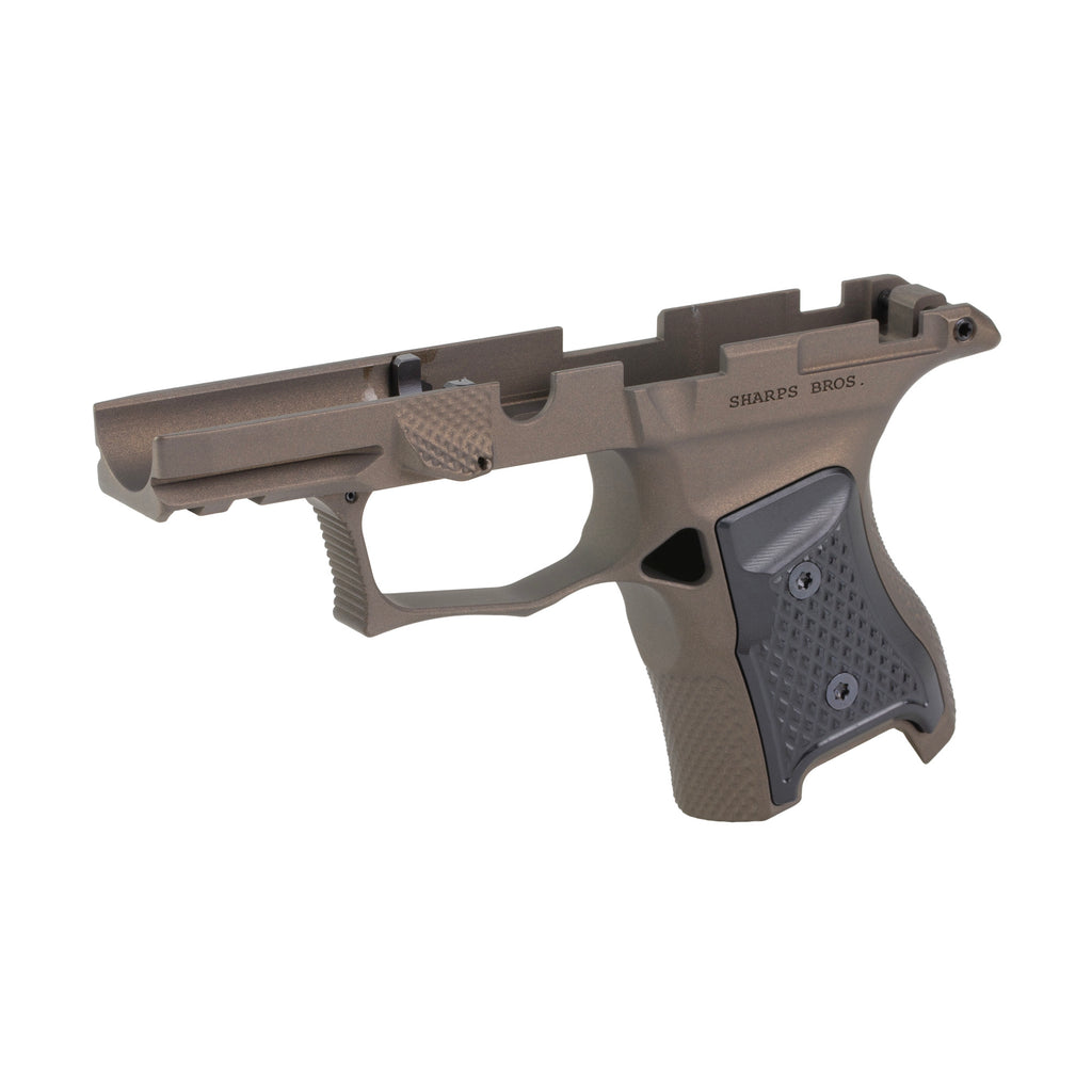 Sharps Bros. Gen 3 P365 Grip Module with Bronze Panels – Black and Bronze Finish