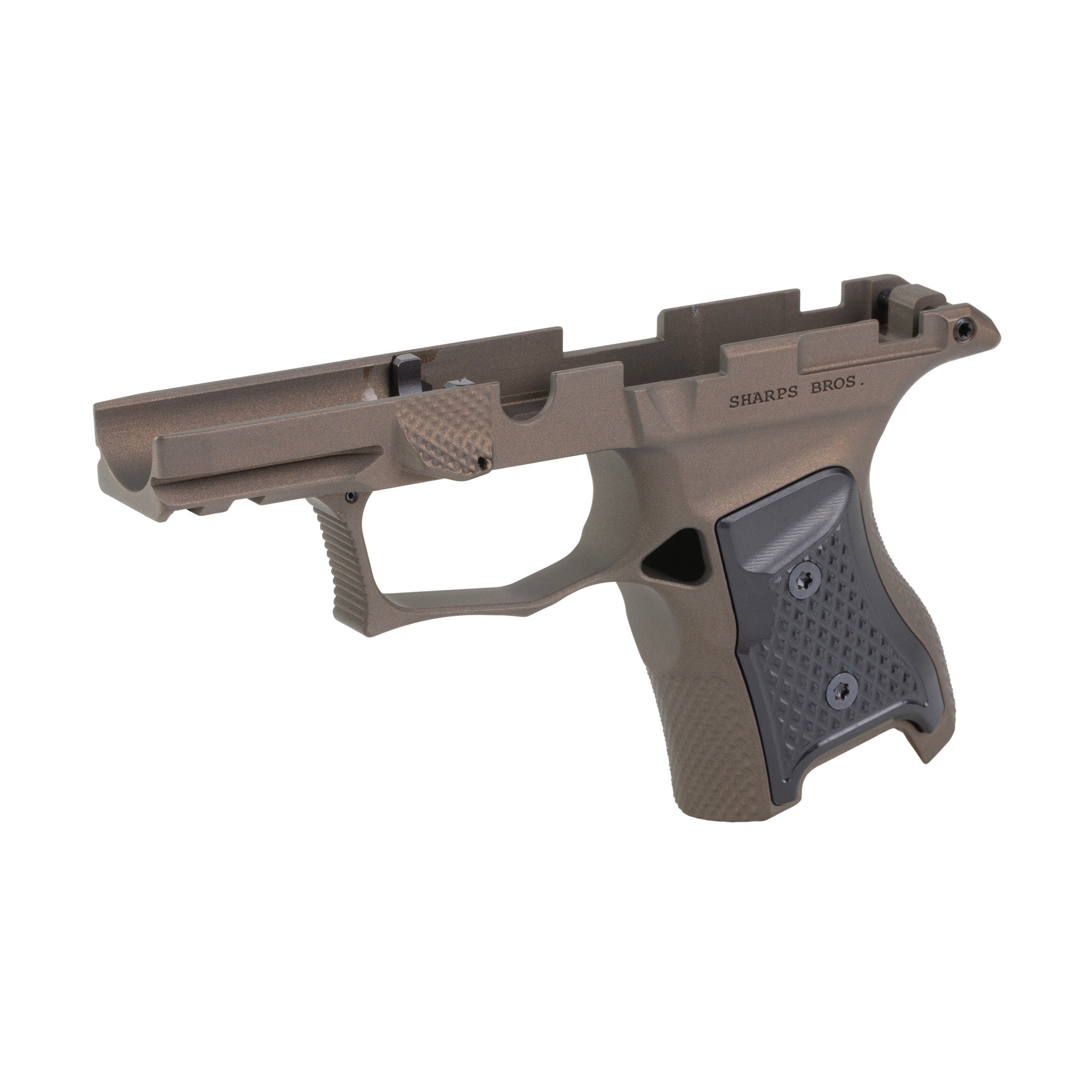 Sharps Bros. Gen 3 P365 Grip Module with Bronze Panels – Black and Bronze Finish