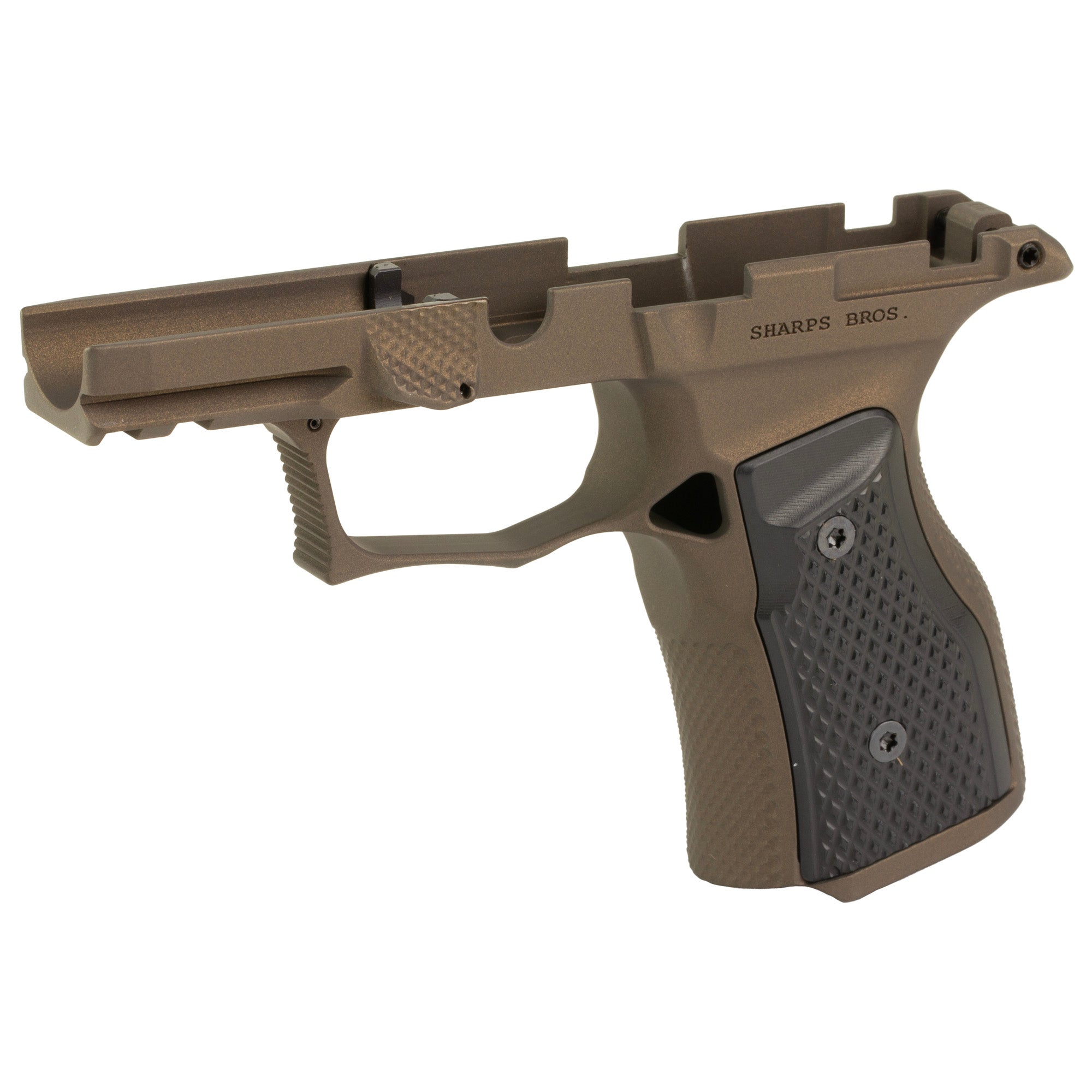 Sharps Bros. Gen 3 P365 X/XL Grip Module with Bronze Grip Panels and Anodized Finish