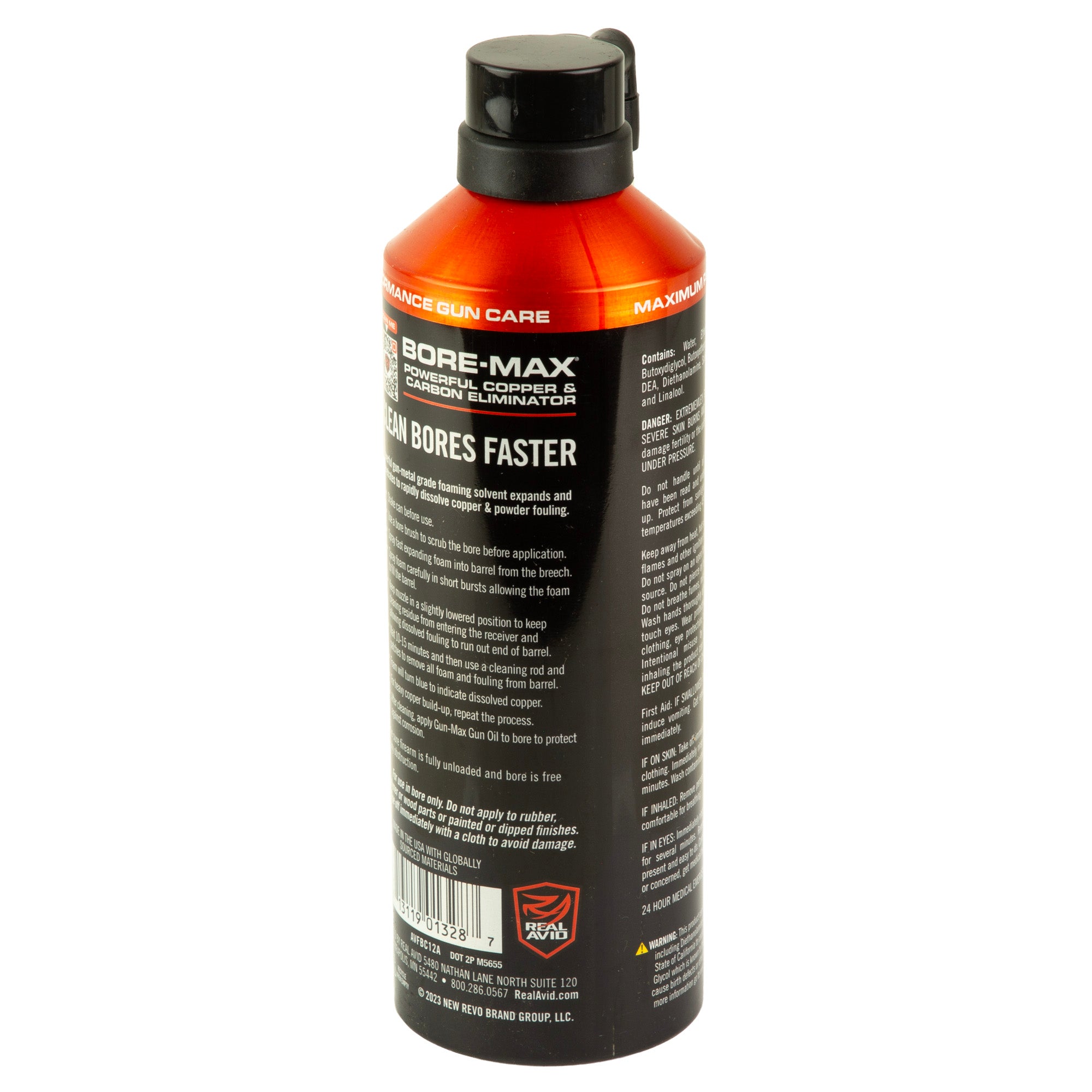 Real Avid Bore Max Foam 12 oz - Copper and Carbon Fouling Cleaner for Firearms