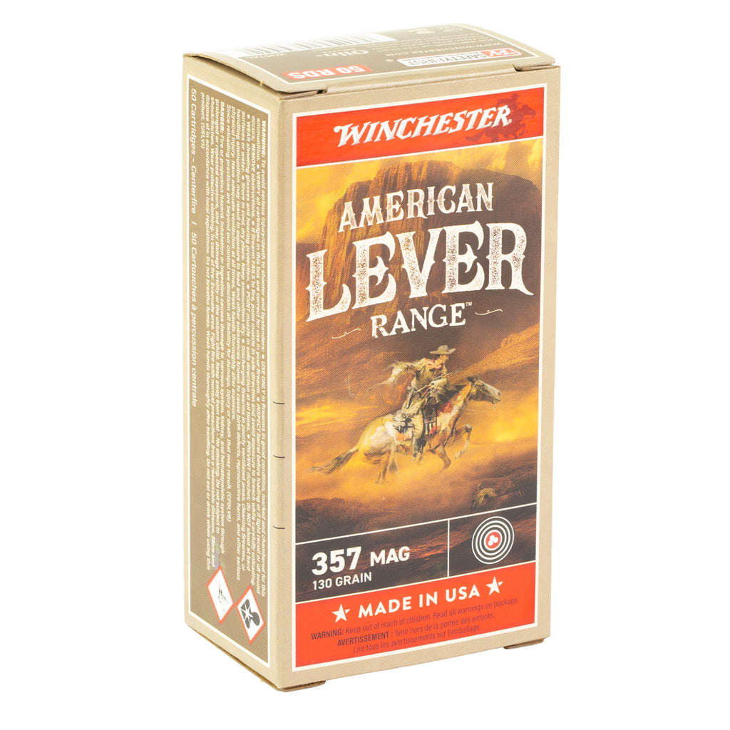 Winchester Ammunition American Lever .357 Magnum 130-Grain FMJ - 50 Rounds per Box