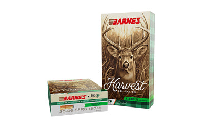 Barnes Harvest Collection 30-06 Springfield 180 Grain Round Nose Bullets (20 Pack)