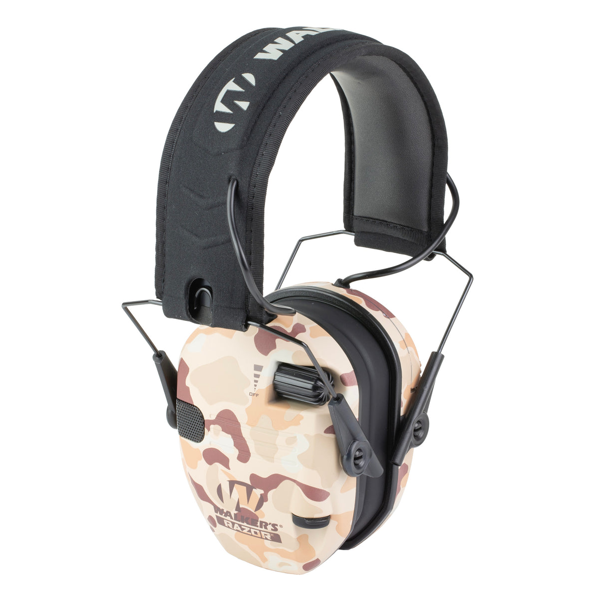 Walker's Razor Slim Electronic Earmuff — Frog Skin Tan