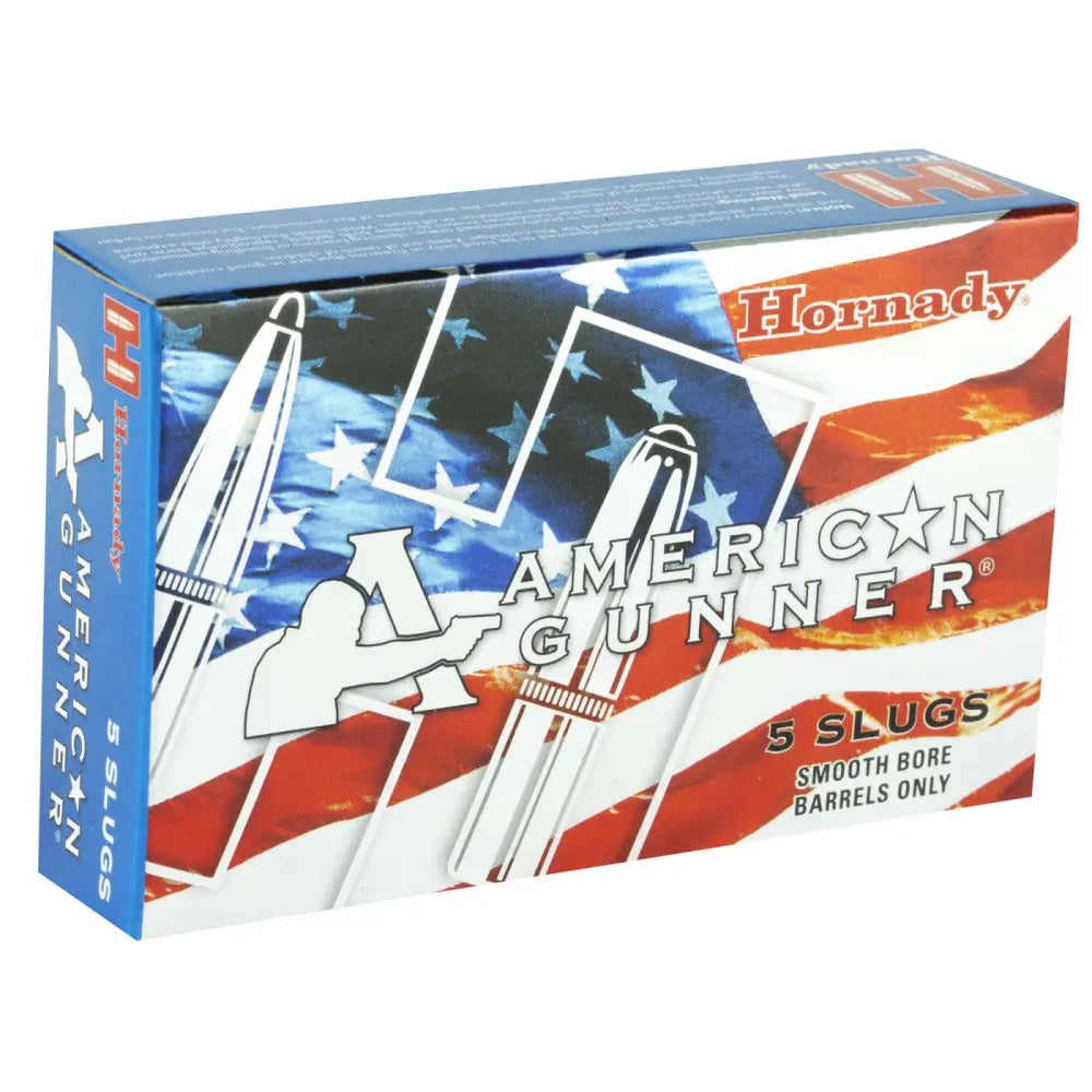 Hornady American Gunner 12 Gauge Reduced Recoil Rifled Slug - 1 oz Lead, 5 Rounds per Box