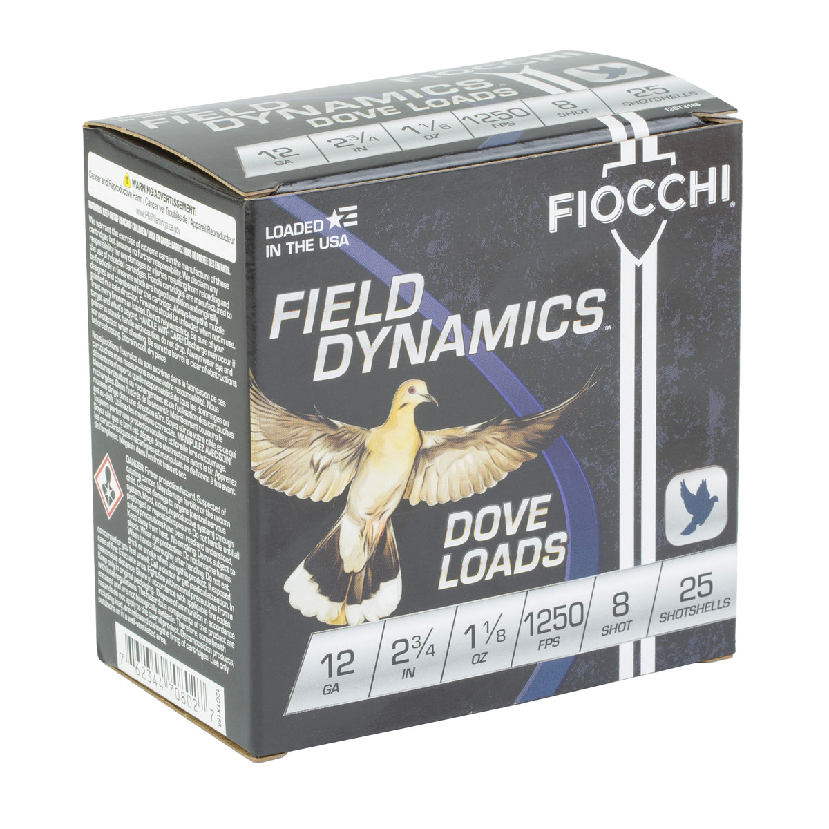 FIOCCHI D&Q 12GA 2.75 #8 25/250