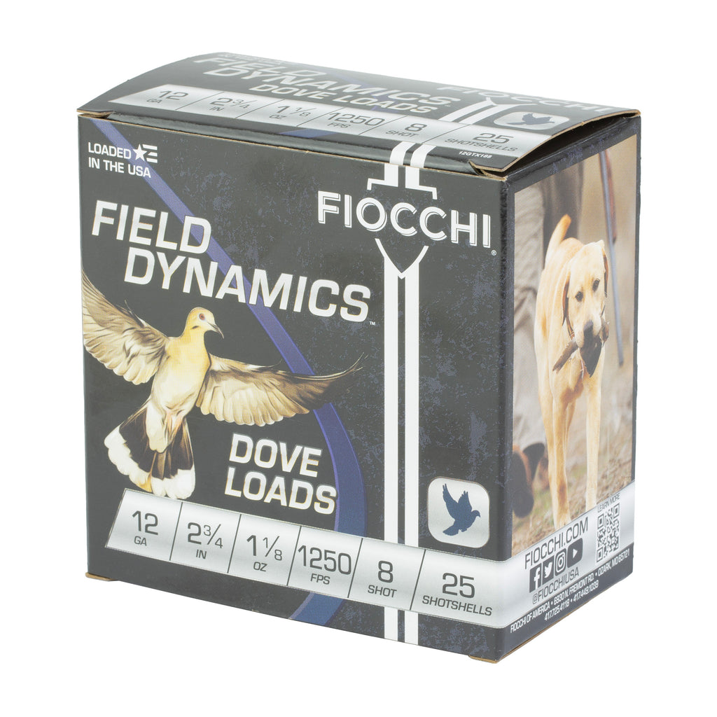 FIOCCHI D&Q 12GA 2.75 #8 25/250