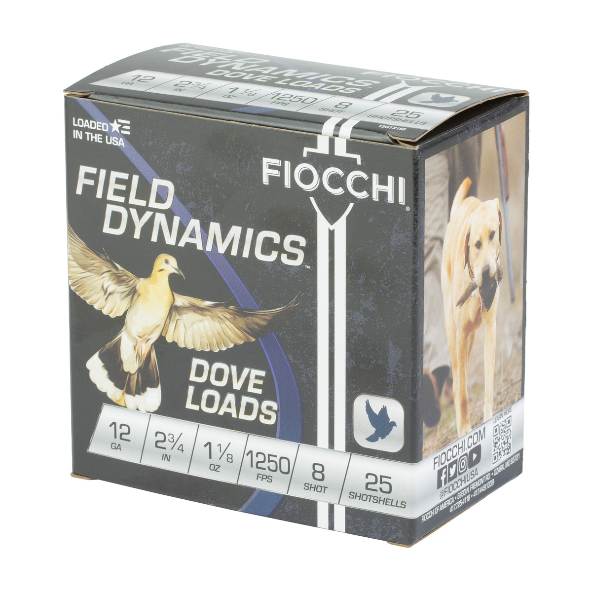 FIOCCHI D&Q 12GA 2.75 #8 25/250