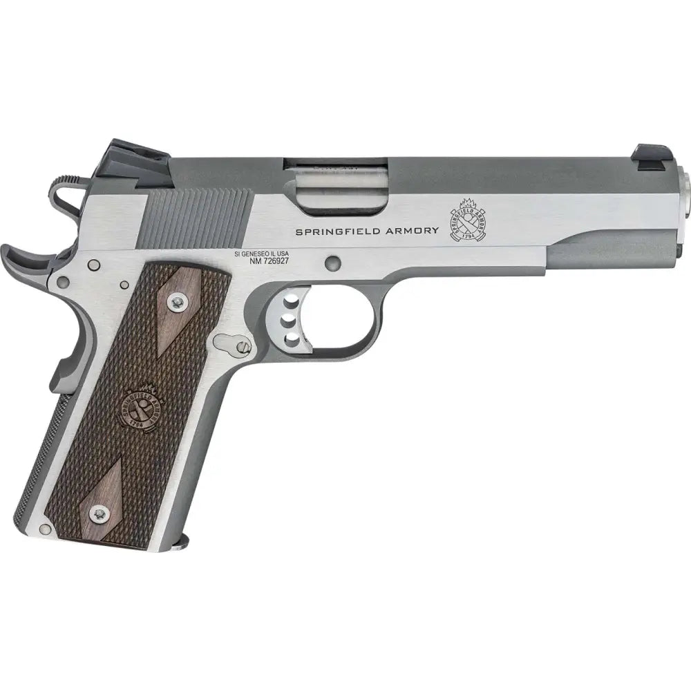 Springfield Armory Garrison 1911 9mm 5-inch Stainless Steel Semi-Auto Pistol with G10 Wood Grips