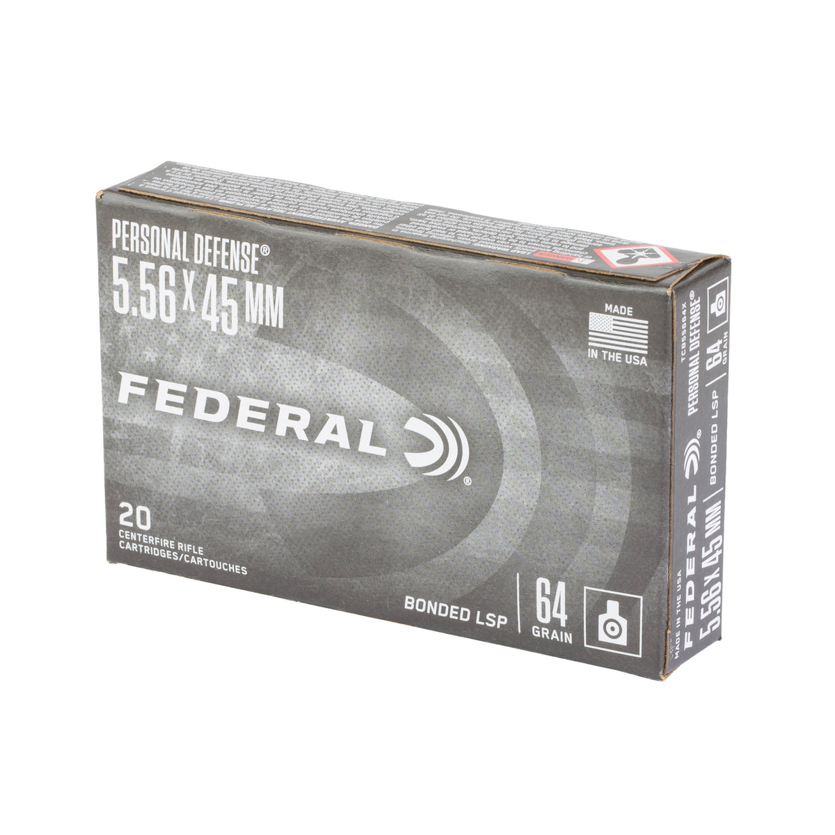 FED TAC BONDED 5.56 NATO 64GR 20/500