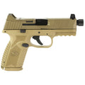 Fn 509 M Tactical Pistol in Flat Dark Earth with 9mm Caliber and Optics Ready Design
