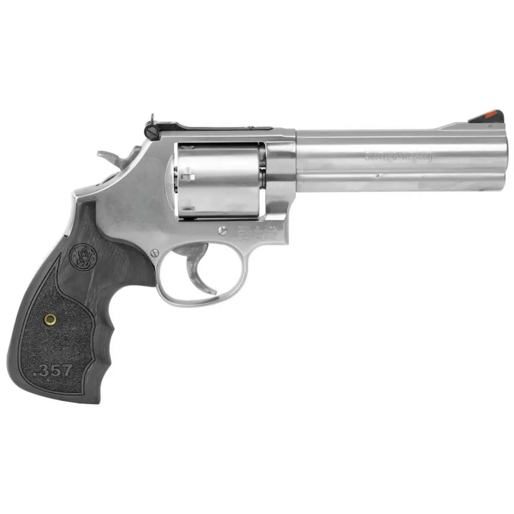 Smith & Wesson 686 Plus 3-5-7 Magnum Series Revolver with 5-inch Satin Stainless Barrel and Adjustable Sights