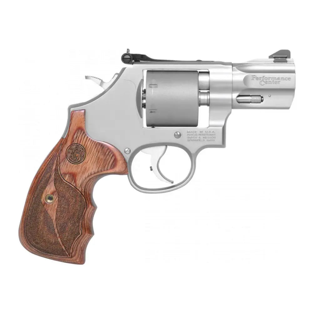 Smith & Wesson PC Model 986 STS 9mm Revolver with 2.5-Inch Barrel and Custom Wood Grips
