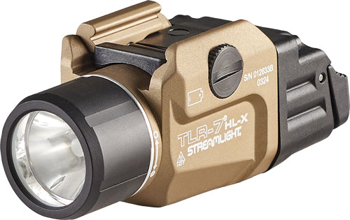 Streamlight Tlr-7 Hl-X Usb, 1000 Lumens, 1 Hour Runtime, Multi-Fuel, Anodized Finish, Flat Dark Earth, Includes