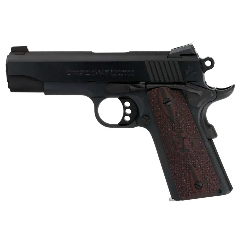 Colt Mfg Combat Commander 9mm Pistol with 4.25-Inch Stainless Steel Barrel and Black Cherry G10 Grips