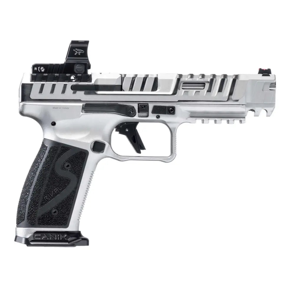 Canik Rival-S SFX Full Size 9mm Pistol with MeCanik MO2 Optic and Chrome Finish