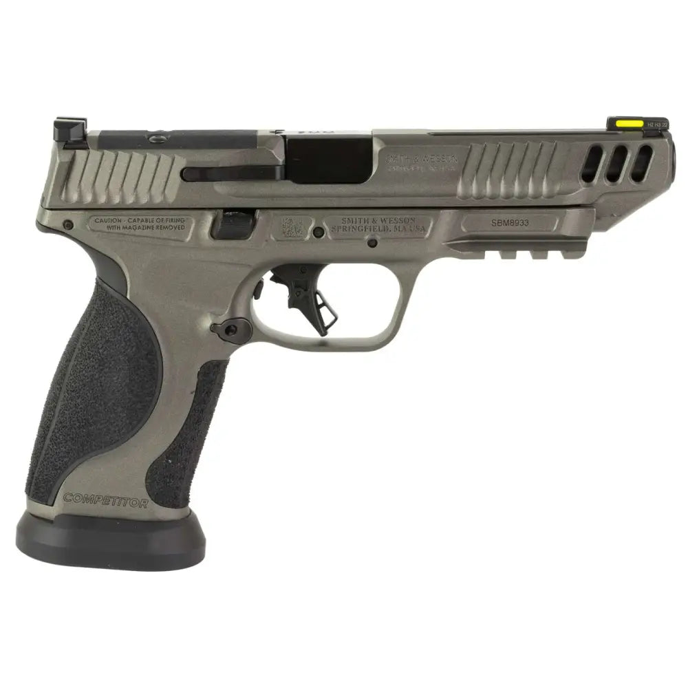 Smith & Wesson PC M&P9 M2.0 Competitor 9mm Pistol with 5-Inch Barrel and Optics Ready - Gray Finish