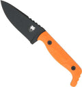Cobratec Knives King Pin Orange 4-Inch Fixed Blade Knife with D2 Steel Blade