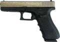 Glock G17 Gen 4 9mm Pistol with Stainless Scroll Engraving and 3 Magazines
