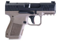 Canik Mete MC9 Micro Compact 9mm Pistol with Flat Dark Earth Frame and Black Cerakote Finish