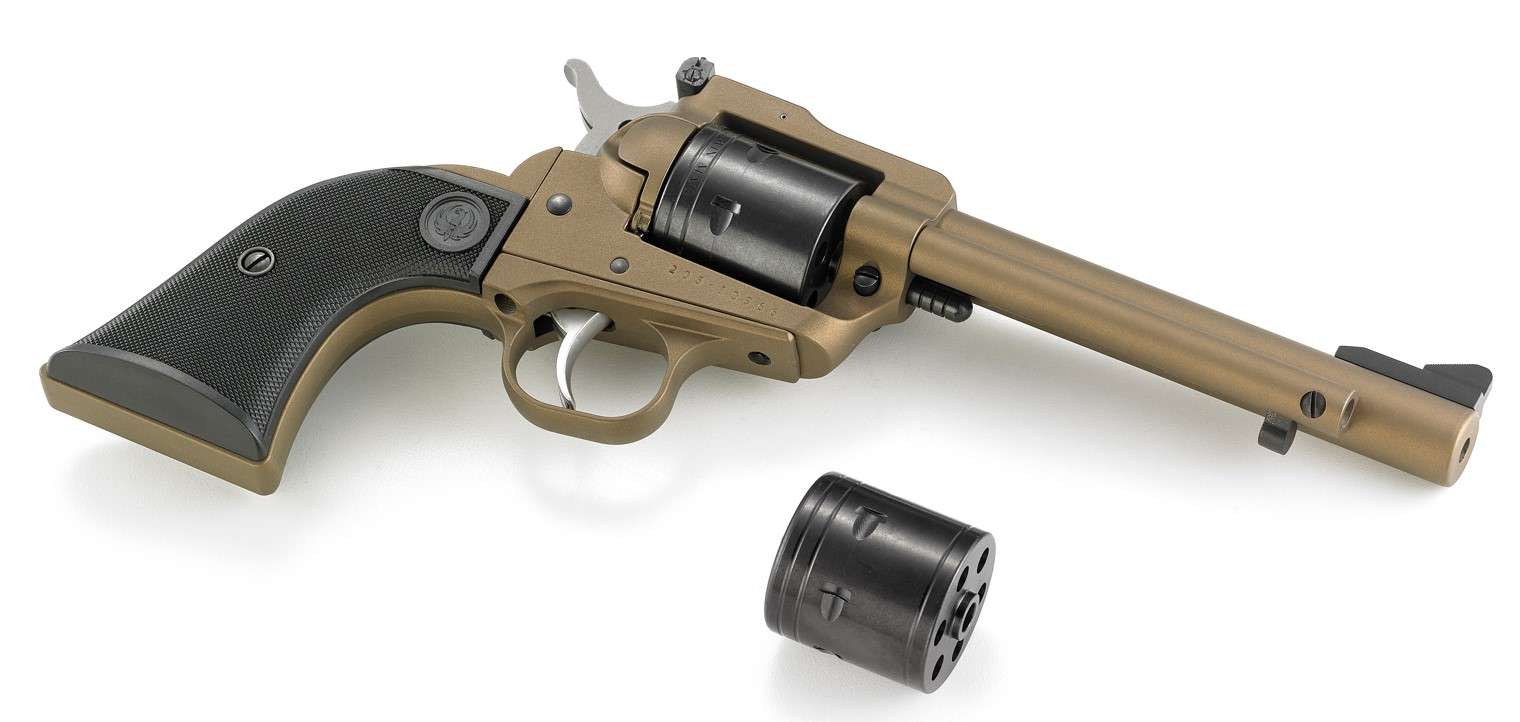 Ruger Super Wrangler .22LR/.22WMR Revolver with 5.5-Inch Barrel and Bronze Cerakote Finish
