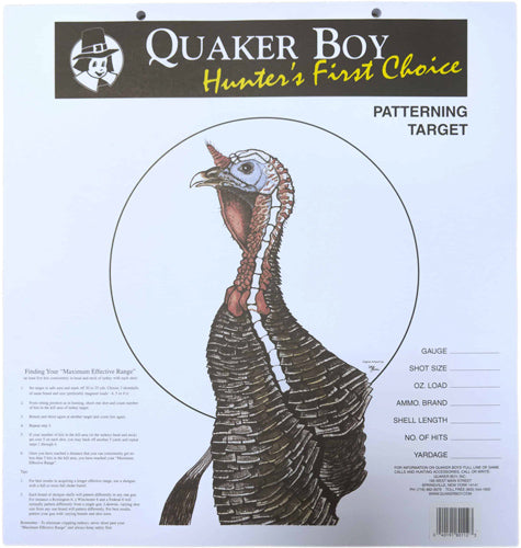 QUAKER BOY PAPER TARGET TURKEY