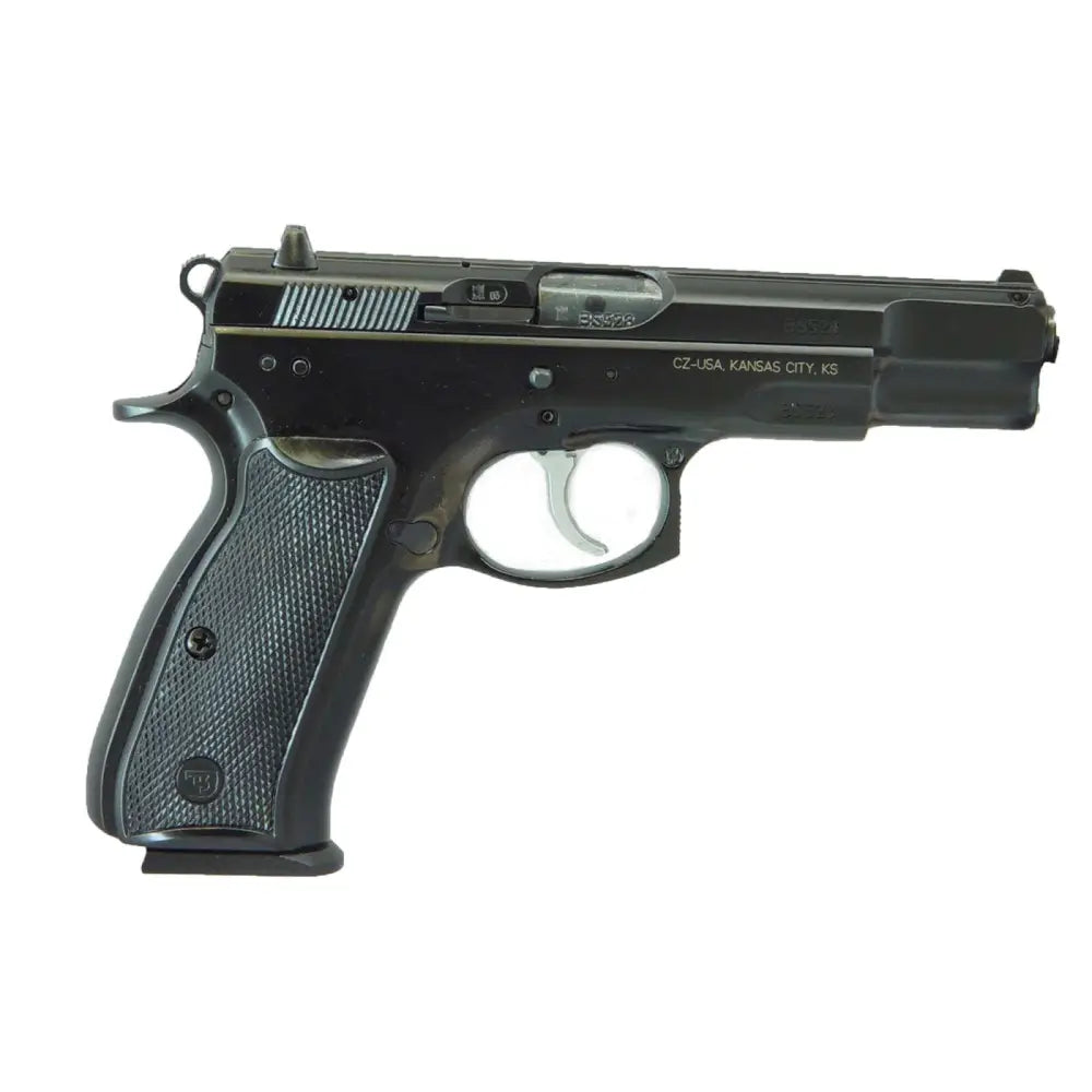 CZ 75BD 9mm Pistol with Fixed Sights and Decocker - Black Finish, Includes 2 Magazines