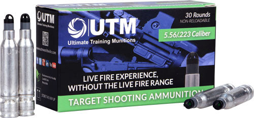 UTM 5.56/223 Target Ammunition - Plastic Projectile, 55 Grains, Reloadable