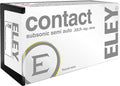 Eley Contact Subsonic .22 LR Ammunition – 42 Grain Lead Solid for Semi-Auto Rifles