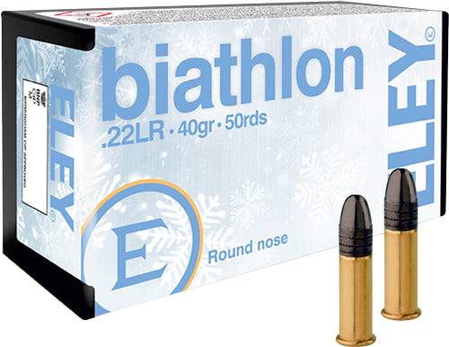 Eley Biathlon Club .22LR 40-Grain Lead Solid Ammunition