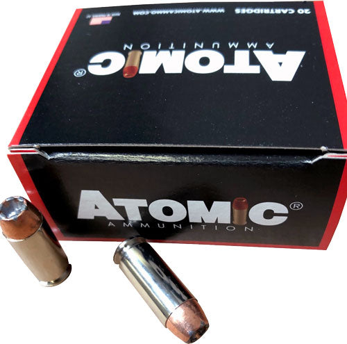 Atomic Ammunition 10mm Automatic 155gr Bonded JHP - Reloadable Hunting & Self-Defense Ammo