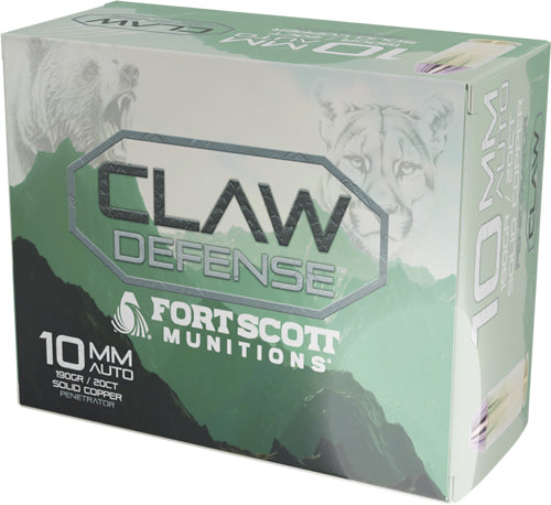 Fort Scott 10mm 190 Grain Flat Nose Reloadable Ammunition, Part Number 10MM-190-SCVFNCD
