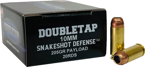Doubletap 10mm Snake Shot Ammunition - 135 Grain JHP, Reloadable, Box of 20