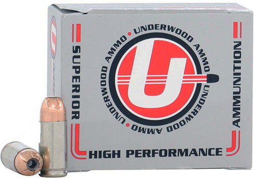 Underwood Ammo 9mm Luger +P+ 115 Grain Jacketed Hollow Point Ammunition