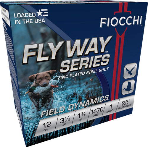 Fiocchi Flyway 12 Gauge 3.5 inch #1 Shot Shells - 25 Rounds per Box