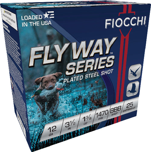 Fiocchi Flyway 12 Gauge 3.5-inch Shotgun Shells - Non-Toxic, #BBB Shot, 1470 FPS