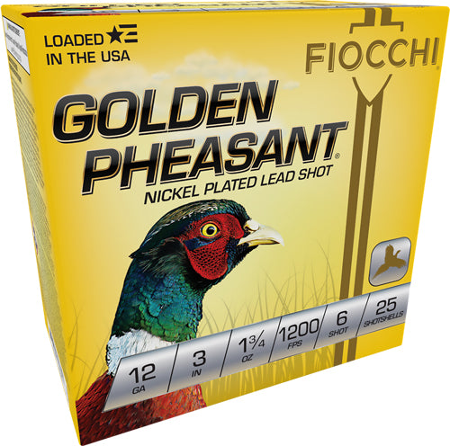 Fiocchi Golden Pheasant 12 Gauge Shotshells (Part #123GP6)