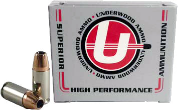 Underwood Ammo 9mm Luger +P 124-Grain Jacketed Hollow Point Ammunition