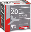Aguila 20 Gauge Shotshell 2.75 inch - Lead #7.5 Shot, 1220 FPS, 25 Rounds per Box