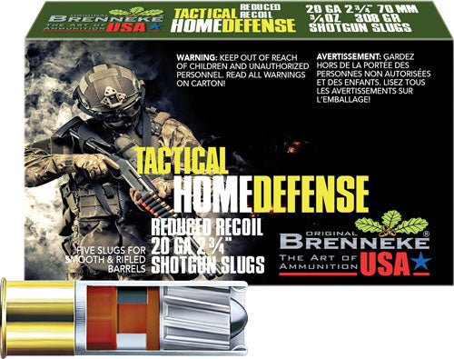 Brenneke USA Low Recoil 20 Gauge Slug Ammunition, Part Number SL202THD