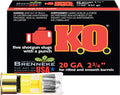 Brenneke USA KO 20 Gauge Slug Ammunition (Part Number SL202KO) – 2.75 Inch Shell, 3/4 Ounce Lead Shot, 1550 FPS Velocity