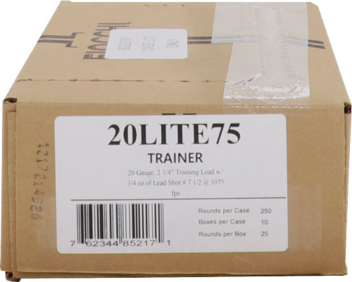 Fiocchi 20 Gauge 2.75 inch Shotgun Shells - 3/4 oz #7.5 Lead Shot - 25 Rounds per Box