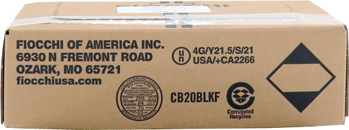 Fiocchi 20 Gauge 2.75 inch Shotgun Shells - 3/4 oz #7.5 Lead Shot - 25 Rounds per Box