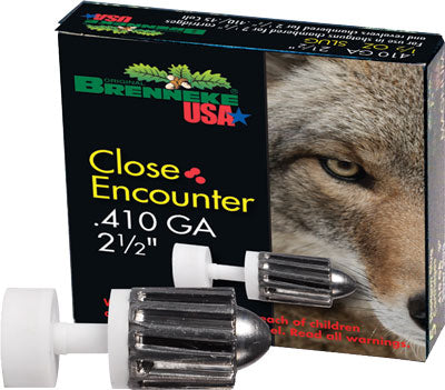Brenneke Close Encounter .410 Gauge Slug Ammo - 2.5 Inch, 1/4 oz, 1500 FPS