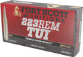 Fort Scott 223 Rem 55 Grain Copper Solid TUI Ammunition - Reloadable, 20 Rounds per Box