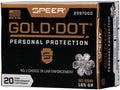 Speer Gold Dot .40 S&W 165 Grain Jacketed Hollow Point Ammunition